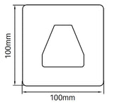 Aluminium 135 Degrees dress ring, for pool fence post.